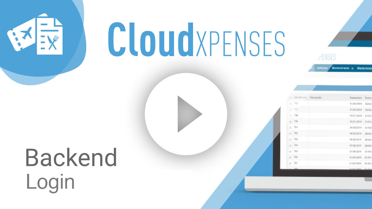 Vídeo CloudXpenses Login Backend